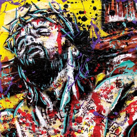 Jesus Shed Blood 12 x 12 High Quality Pop Art Print