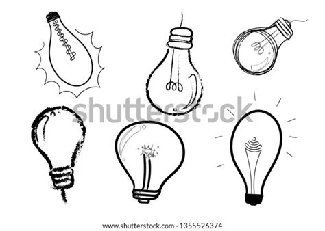 Ideas Sign Light Bulb Symbols Icons Stock Vector (Royalty Free) 1355526374 | Shutterstock