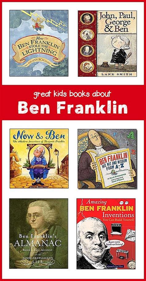 great list of kids books about Benjamin Franklin Benjamin Franklin For Kids, Benjamin Franklin ...