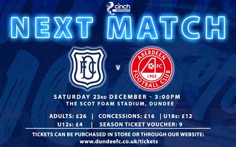 Next Match – Aberdeen - Dundee Football Club - Official Website