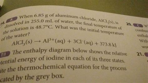 Grade 12 Chemistry - How to find the initial temperature of water in this word problem? : chemhelp