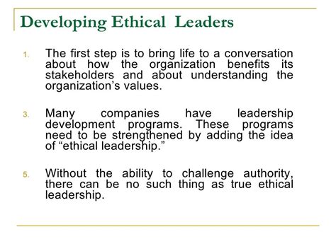 Ethical Leadership