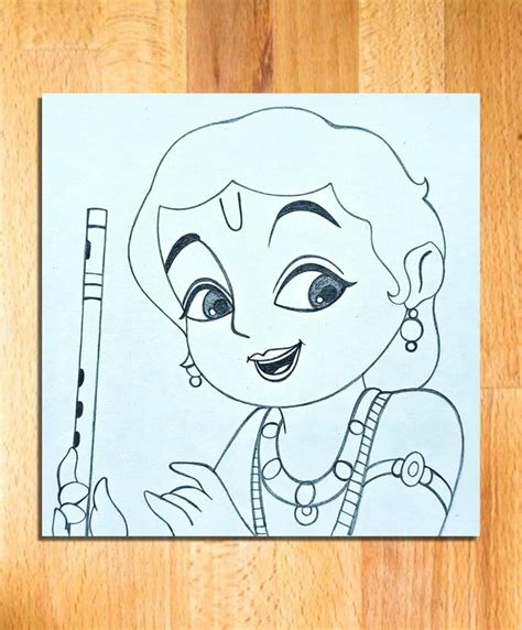 Easy Krishna Drawings