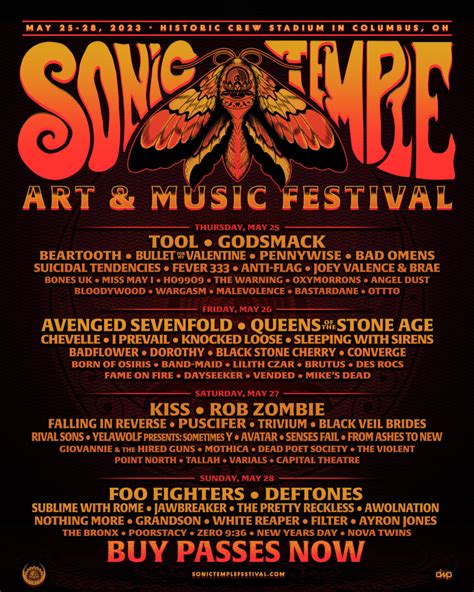 Sonic Temple Festival 2023: Lineup and More Information