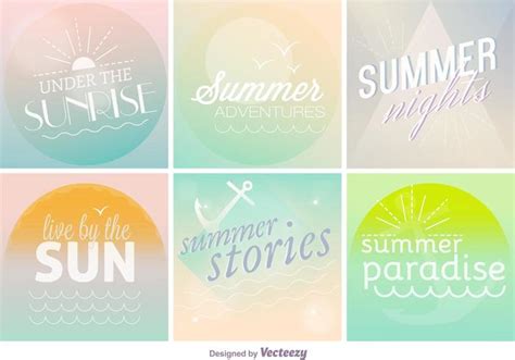 Pastel Summer Time Backgrounds 84929 Vector Art at Vecteezy