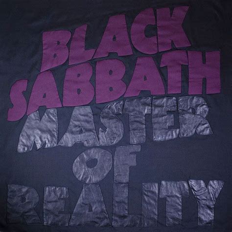 black sabbath master of reality album cover recreated in fabric ...