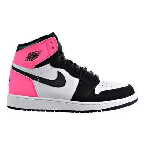 Jordan - Air Jordan 1 Retro High OG Boys Shoes Black/Hyper-Pink/White ...