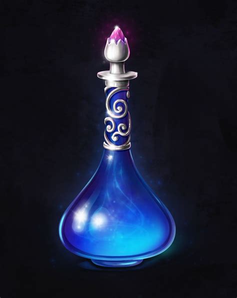 bottle of mana | Magic bottles, Bottle drawing, Potions