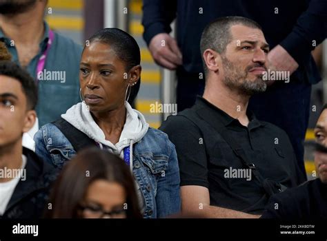 Denise and Mark Bellingham, mother and father of England's Jude Bellingham, in the stands before ...