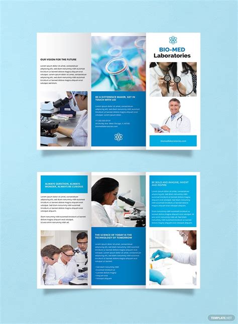 Science Brochure Template in Illustrator, Word, InDesign, Publisher, Pages, Google Docs, PDF ...