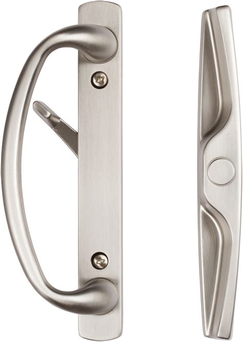 Euro Charlotte Sliding Door Handle Set In Brushed Nickel