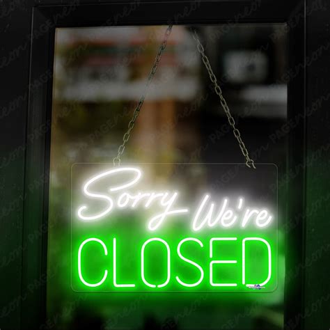 Close Neon Sign Sorry Were Closed Neon Sign Close Business - Etsy