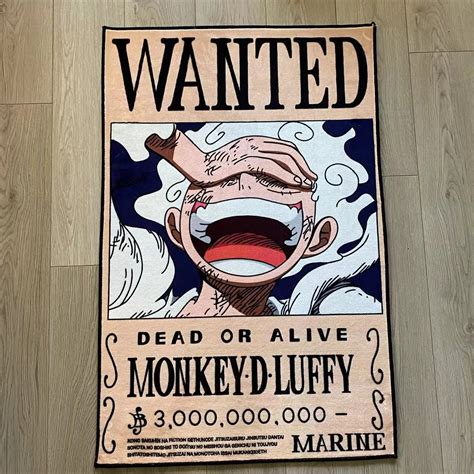 Poster Wanted Luffy Indoor Mat Shape (3 Styles) | One Piece Universe Store