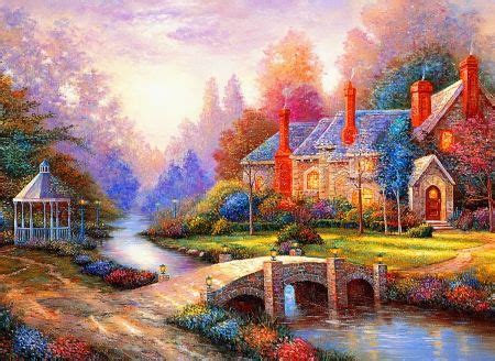 Countryside village - Other Wallpaper ID 2009895 - Desktop Nexus Abstract Thomas Kinkade ...