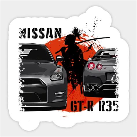 Nissan GTR R35, GT-R, JDM Car - Nissan Gtr - Sticker | TeePublic