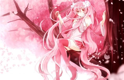 Sakura Miku Wallpaper 4K You may crop resize and customize sakura miku ...