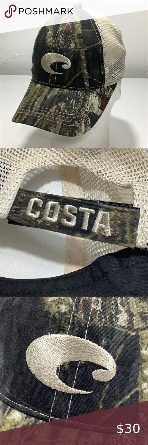 Costa camouflaged baseball cap hat unisex size OS EUC | Camouflage ...