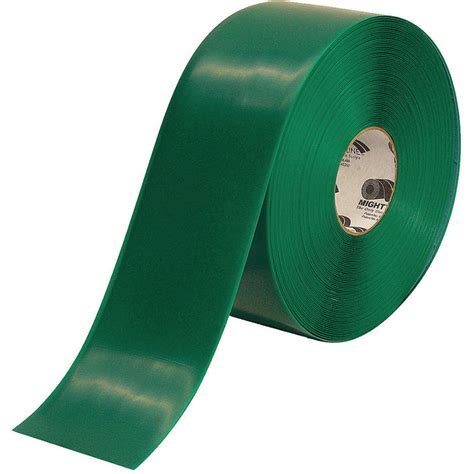 Mighty Line 4RG | Ind. Flr Tape, 4" Width, Green, 100 ft Long | 20PF93 | Raptor Supplies Australia