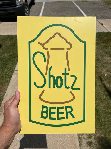 Shotz Beer Laverne and Shirley Sign – Splott Graphics