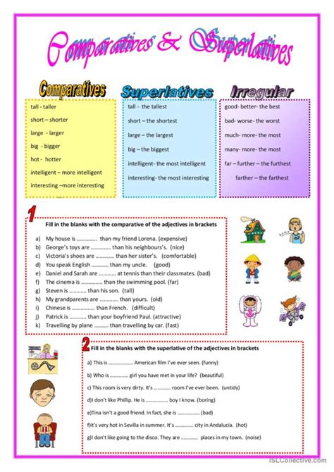 Comparatives And Superlatives English Grammar Notes – NBKomputer