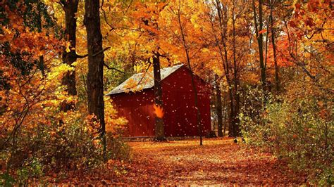 Beautiful Fall Cabin Desktop Wallpapers - Top Free Beautiful Fall Cabin ...