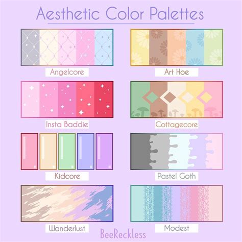 √ Aesthetic Color Palettes