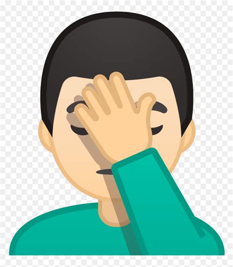 Facepalm Boy Png Photos - Man Face Palm Emoji, Transparent Png - vhv