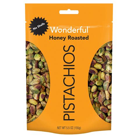 Wonderful Honey Roasted Pistachios, 5.5 oz - Walmart.com