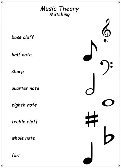 Music Theory Printables