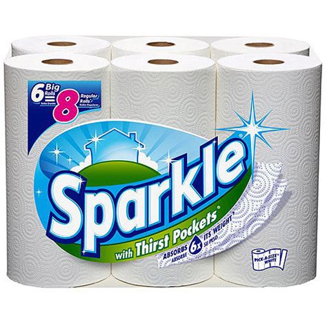 Sparkle Paper Towels Six Pack As Low As $1.99