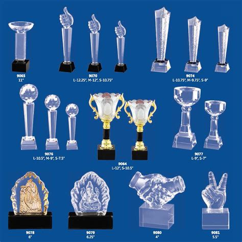 Metal Trophies, Acrylic Trophies, Crystal Trophies, Wood Trophies, India