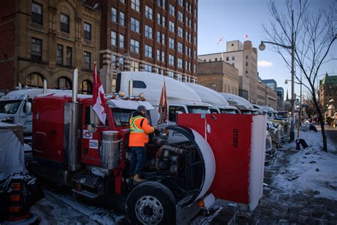 Trucker Protest Crackdown Begins With Ottawa Police Warning of Arrests ...