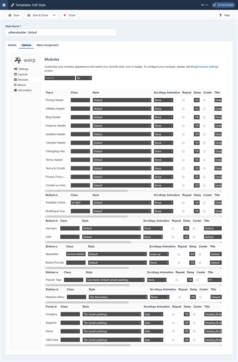 Warp Template Documentation - ui/Theme-Builder