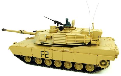 Remote 1/16 M1A2 Abrams Rc Tank With Smoke, Sound And Bb Gun - 2.4Ghz ...