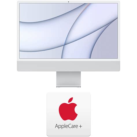 Apple 24" iMac with M1 Chip Kit with AppleCare+ (Silver) B&H