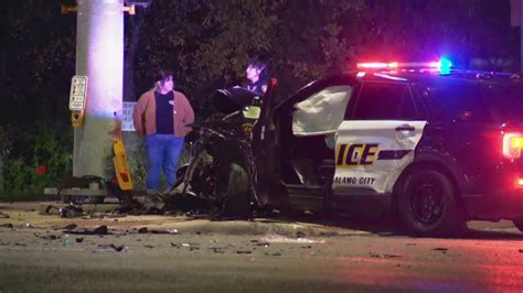 San Antonio police officer hospitalized after crash | kens5.com