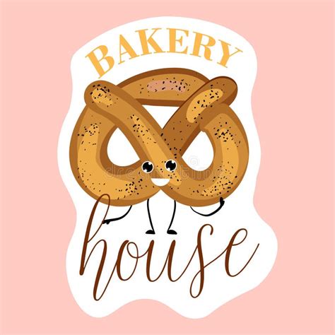 Sticker House Baking. Croissant. Bakery Logo Stock Vector ...