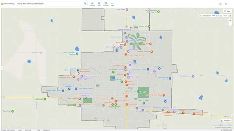 Clovis, New Mexico Map