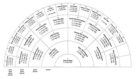 6 Generation Family Tree Template Free | HQ Printable Documents