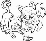 Pokemon Cats Sprigatito And Litten Coloring Page  coloring sketch template