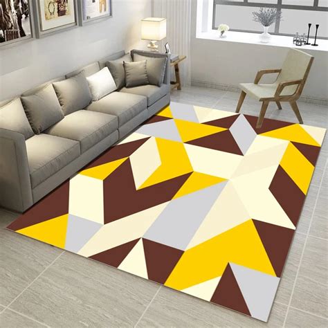 Aliexpress.com : Buy Geometric pattern carpet living room floor mat home coffee table modern ...