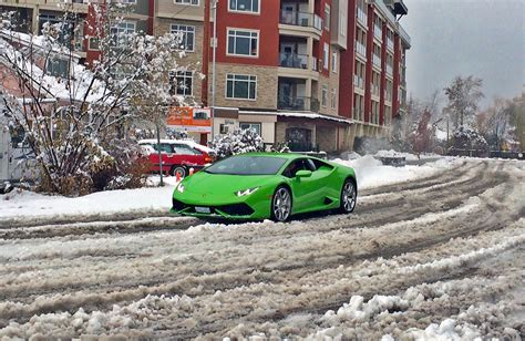 Lamborghini Huracan Drifting in Canadian Winter - GTspirit