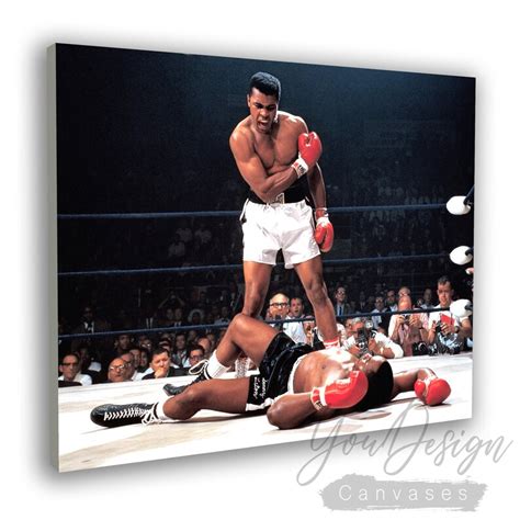 Muhammad Ali vs Sonny Liston Famous Knockout Canvas / Sports | Etsy