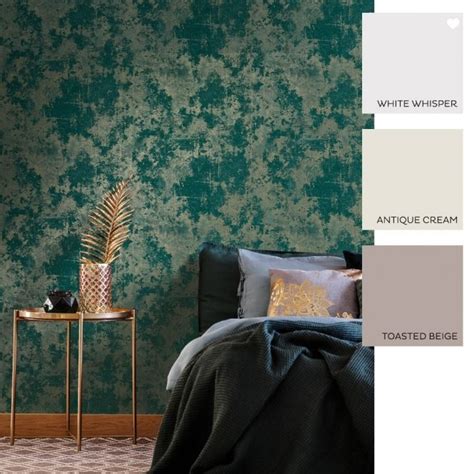 Bedroom Emerald Green Wallpaper For Walls - Mural Wall