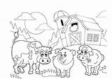 Kleurplaat Boerderij Kleurplaten Bauernhof Fazenda Farma Granja  sketch template