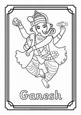 Hindu Coloring Pages sketch template