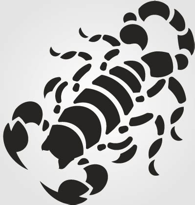 Scorpion silhouette vector set Free vector in Encapsulated PostScript ...