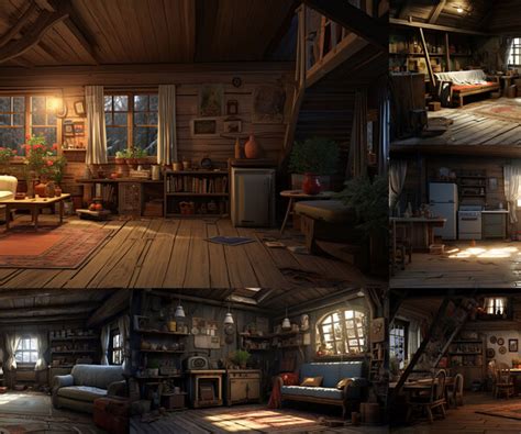 ArtStation - 205 arts - Russian Dacha Interior Environment - Interior ...