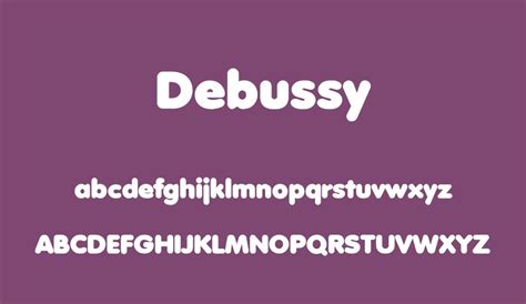 Debussy font - Font Tr