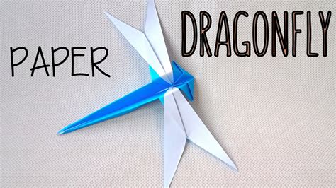 How to fold a Paper Dragonfly | Origami Dragonfly | Easy Origami - YouTube